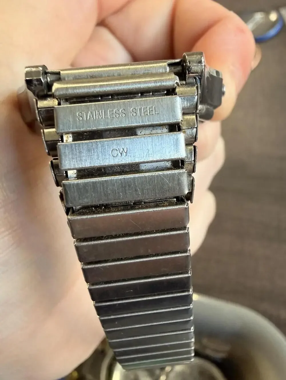 Timex Indiglo Digital Quartz Stainless Steel Silver Wristwatch